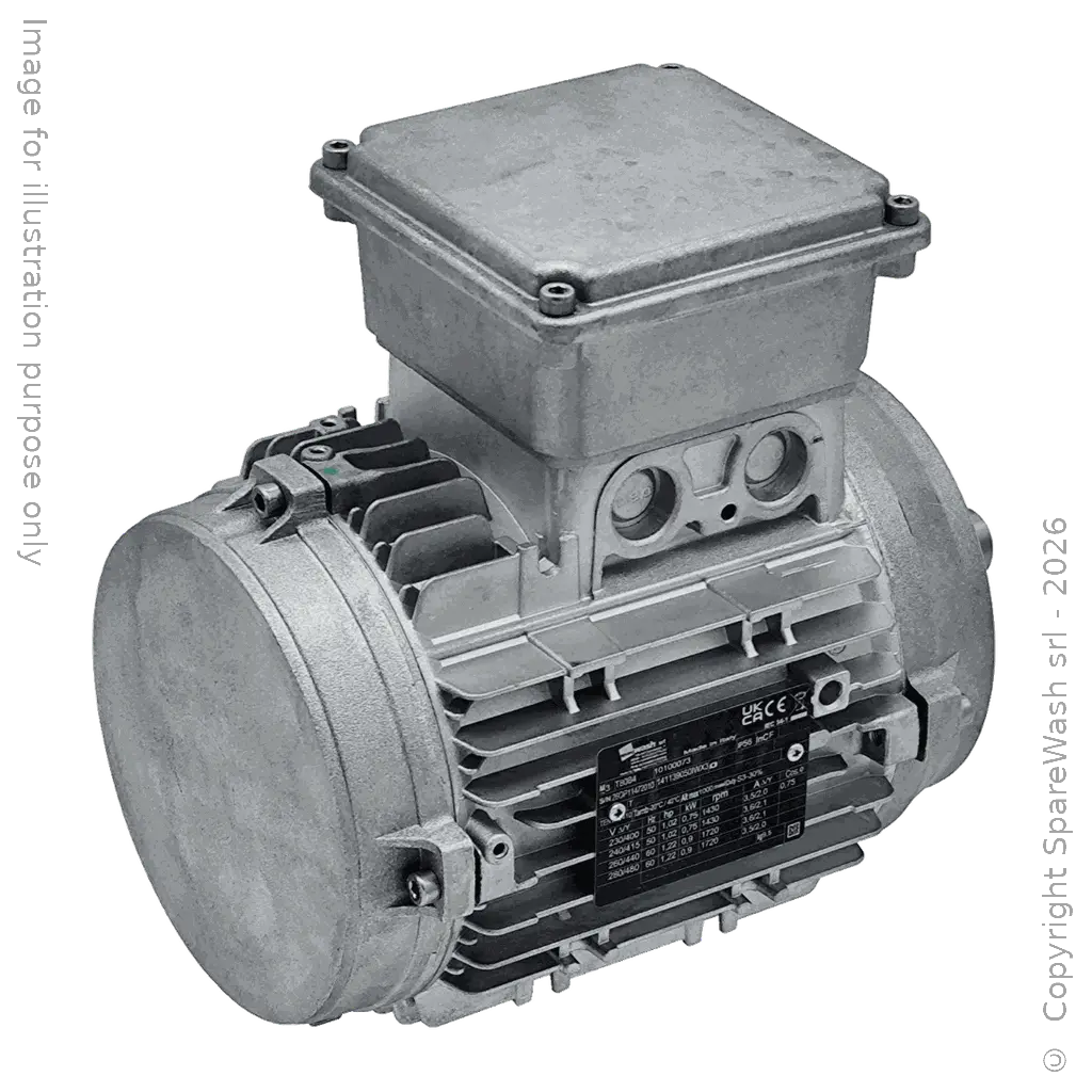 MOTORE DEFLUSSATO 0,75KW 80G B14 4P 230-400V 50/60HZ IP65 SV