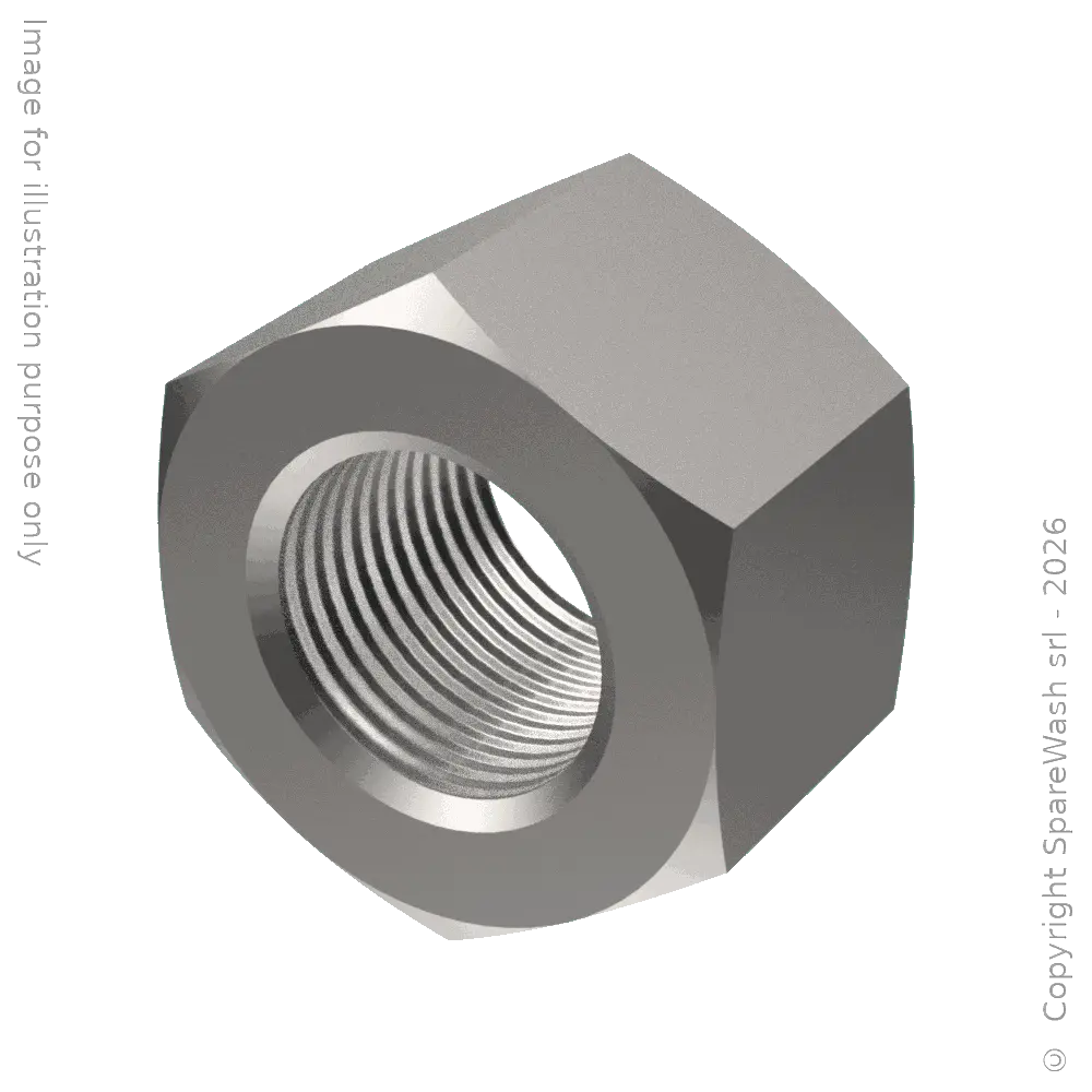 TUERCA HEXAGOAL ALTA M16 ACERO INOXIDABLE