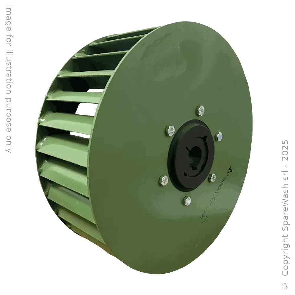 LÜFTERRAD LINKS D265 H100 - MOTORWELLE D24