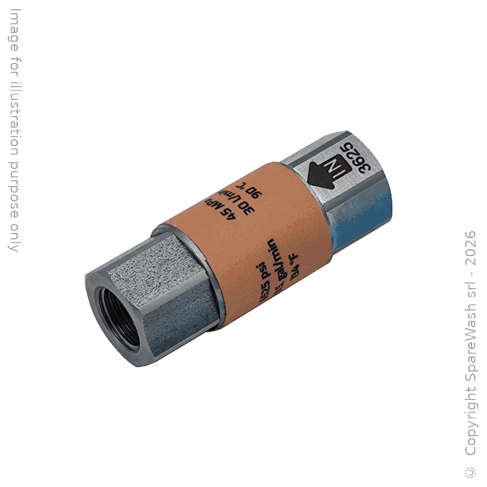 CLAPET ANTI-RETOUR G1/4 ACIER INOXYDABLE 450BAR