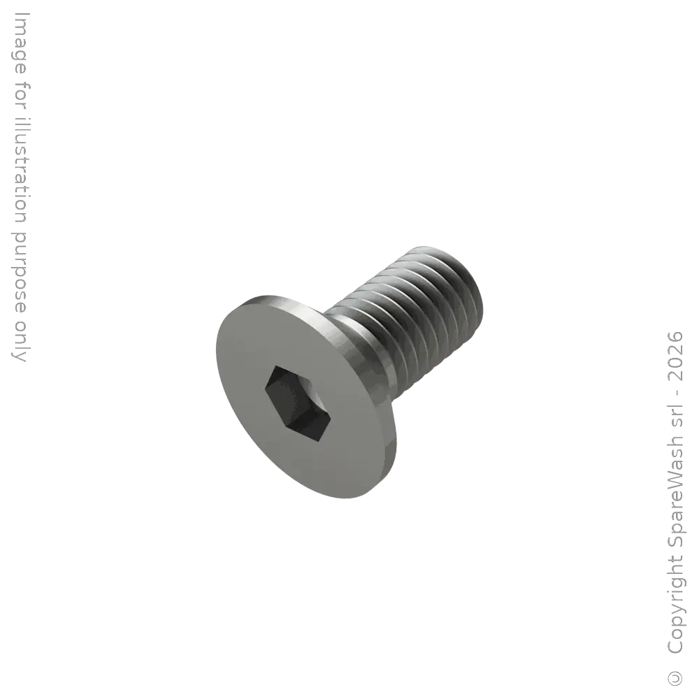TORNILLO DE CABEZA AVELLANADA CON HUECO HEXAGONAL M12X25 ACERO INOXIDABLE