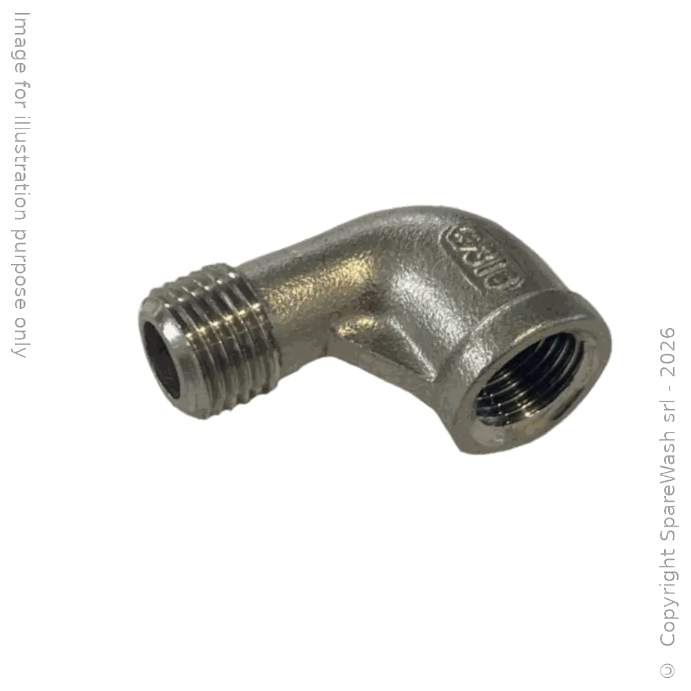 RACCORDO 90° G1/4M G1/4F INOX