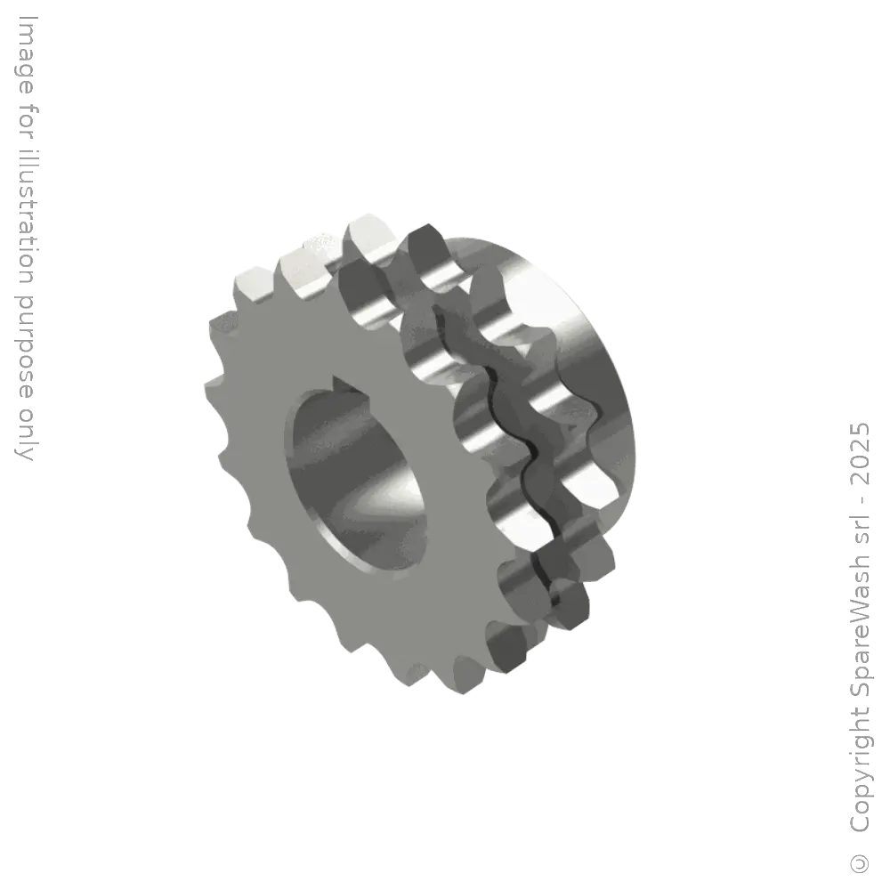 PIGNONE DOPPIO Z17 1/2X5/16