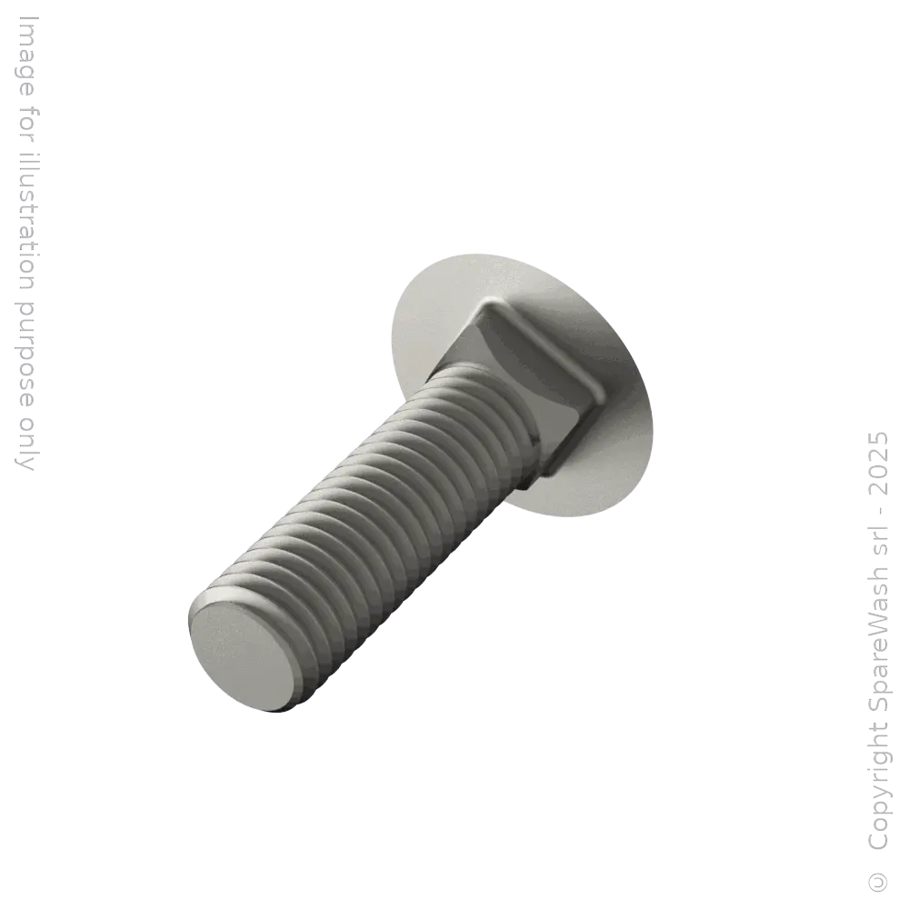 VIS TÊTE RONDE COLLET CARRÉ M10X35 ACIER INOXYDABLE