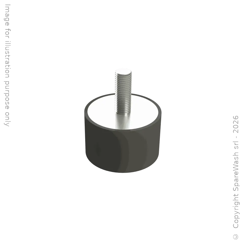 AMORTIGUADOR CILÍNDRICO D50X30 TORNILLO M10X27