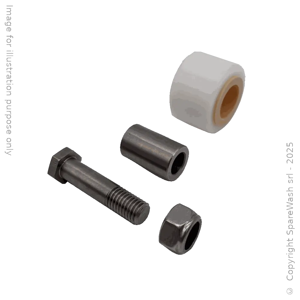 GRUPPO RUOTA SPALLAMENTO CARRELLO SPAZZOLA VERTICALE 