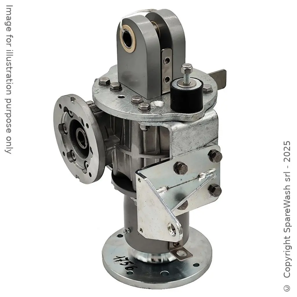 SCHNECKENGETRIEBE TRANSTECNO CWT 050 I:12 P80B14 NACH MAß ANGEGERTIGTE WELLE