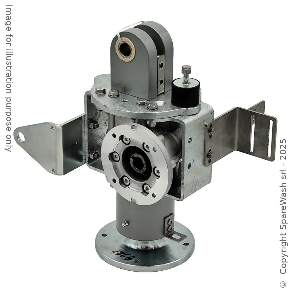 SCHNECKENGETRIEBE TRANSTECNO CWT 050 I:12 P80B14 NACH MAß ANGEGERTIGTE WELLE