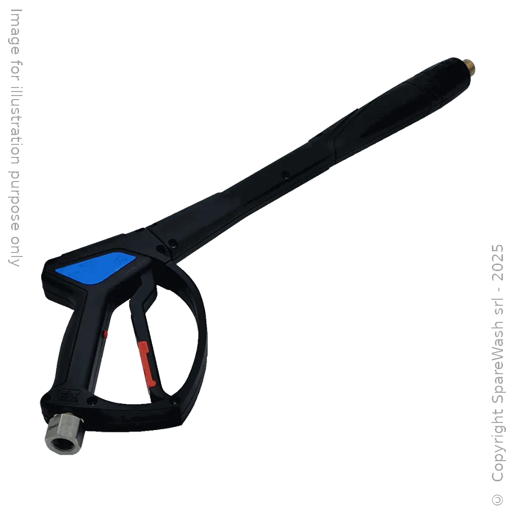 PISTOLA PERDENTE CON LEVA G3/8 GIREVOLE + LANCIA SCHIUMA L375 M18