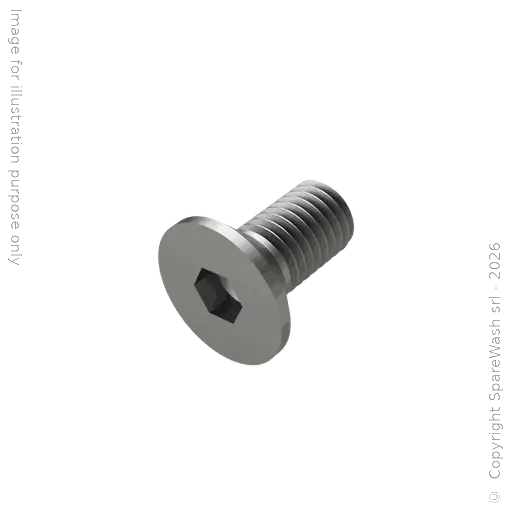 [90400759] TORNILLO DE CABEZA AVELLANADA CON HUECO HEXAGONAL M12X25 ACERO INOXIDABLE