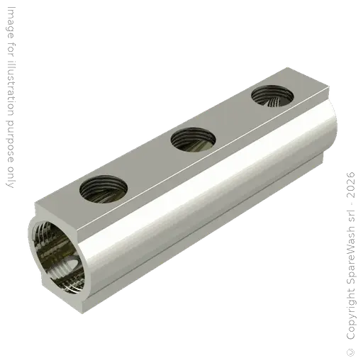 [60900043] VERTEILER MESSING - EINGANG 2XG1 - AUSGANT 3XG1/2