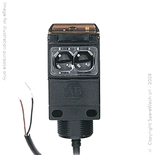 [10400111] FOTOCELLULA TRASMETTITORE 40X42 M30 L97 - CAVO 2M - RAGGIO 15M - 10/30VDC