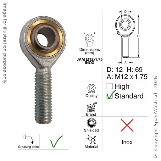 [70300406] SNODO SFERICO MASCHIO M12