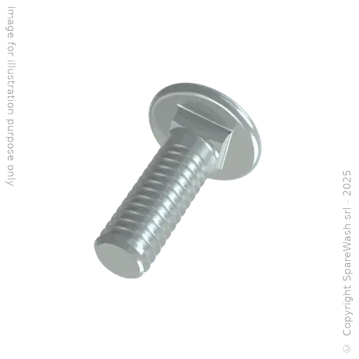 [90400988] ROUND HEAD SQUARE NECK BOLT M8X25 GALVANIZED