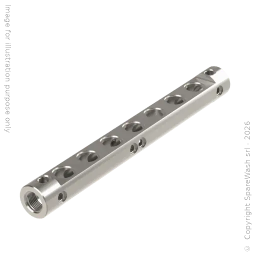 [60900098] COLLECTEUR ACIER INOXYDABLE - ENTRÉE 1XG1+1G3/4 - SORTIE 5+2XG1/2