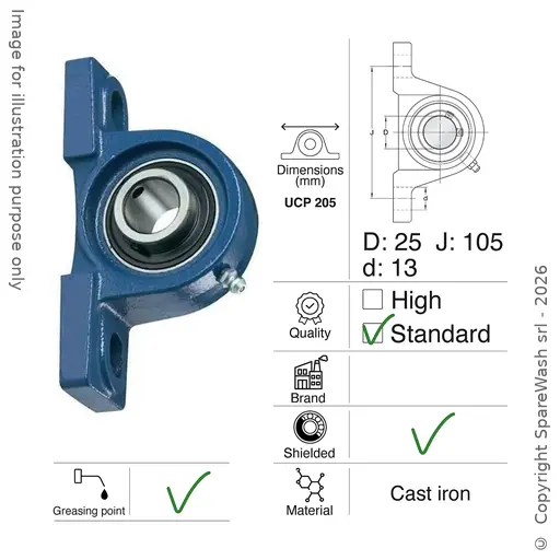 [21100017] SUPPORT BEARING UCP 205