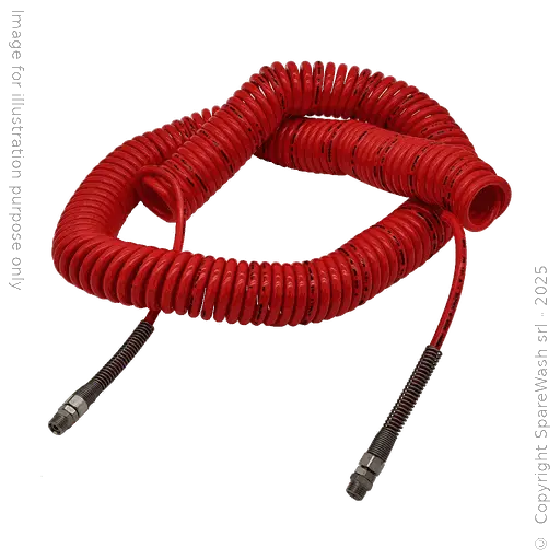 [60600080] TUBO SPIRALATO D8 G1/4M - G1/4M L20000 ROSSO