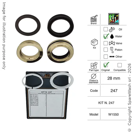 [60200747] KIT TENUTA ACQUA INTERPUMP [KIT 247]