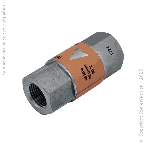 [61200036] CLAPET ANTI-RETOUR G1/2 ACIER INOXYDABLE 450BAR