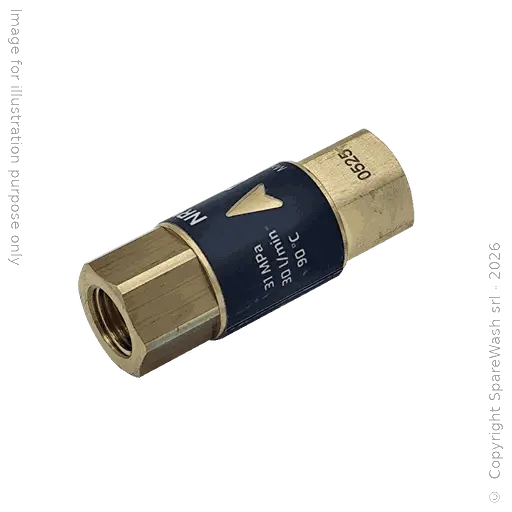 [61200043] RÜCKSCHLAGVENTIL G1/4 MESSING 310BAR
