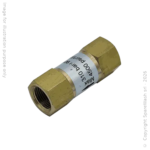 [61200050] CHECK VALVE G3/8 BRASS 280BAR