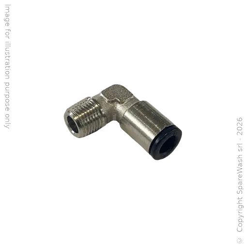 [70500103] FIXED FITTING 90° G1/8 HOSE D6