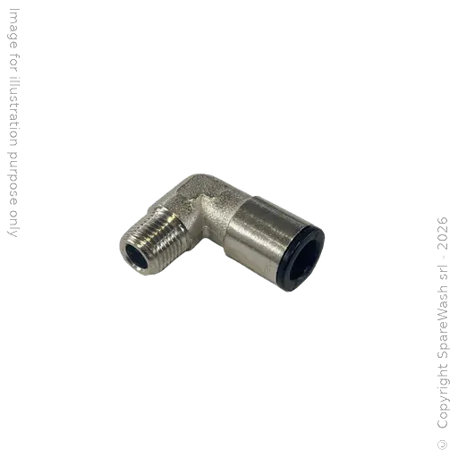 [70500110] RACCORDO FISSO 90° G1/8 TUBO D8