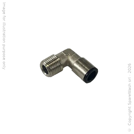 [70500134] FIXED FITTING 90° G1/4 HOSE D8