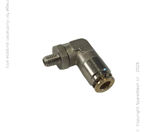 [70500288] SWIVEL HP FITTING 90° M6X1 HOSE D6
