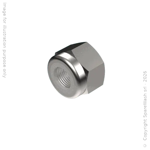 [90400032] TUERCA AUTOBLOQUEANTE ALTA M8 ACERO INOXIDABLE