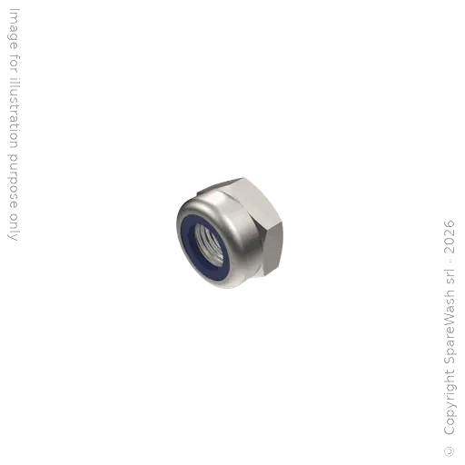 [90400100] ÉCROU AUTOBLOQUANT BAS M5 ACIER INOXYDABLE