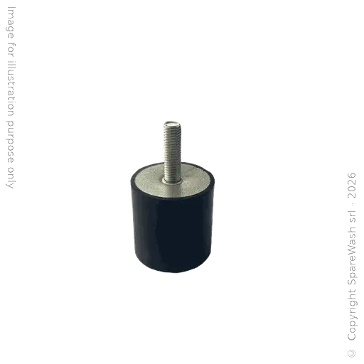 [90300035] GUMMIPUFFER ZYLINDRISCH. D40X40 SCHRAUBE M8X28
