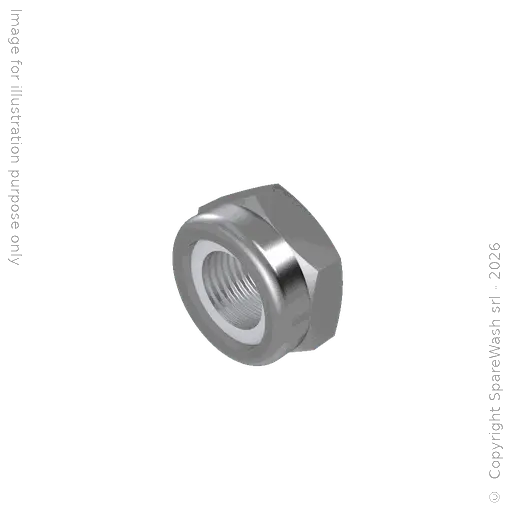 [90400407] LOW SELF-LOCKING NUT M8 STAINLESS STEEL