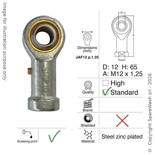[70300260] WEIBLICH GELENKKOPF M12X1,25