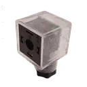 CONNETTORE QUADRATO PER BOBINA CON LED 24V