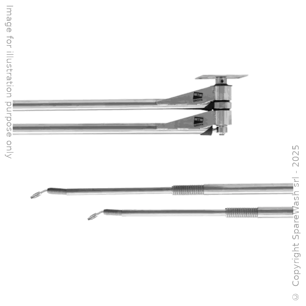 BRACCIO GIREVOLE DOPPIO ATTACCO A SOFFITTO G1/4F G3/8M L1750+2000