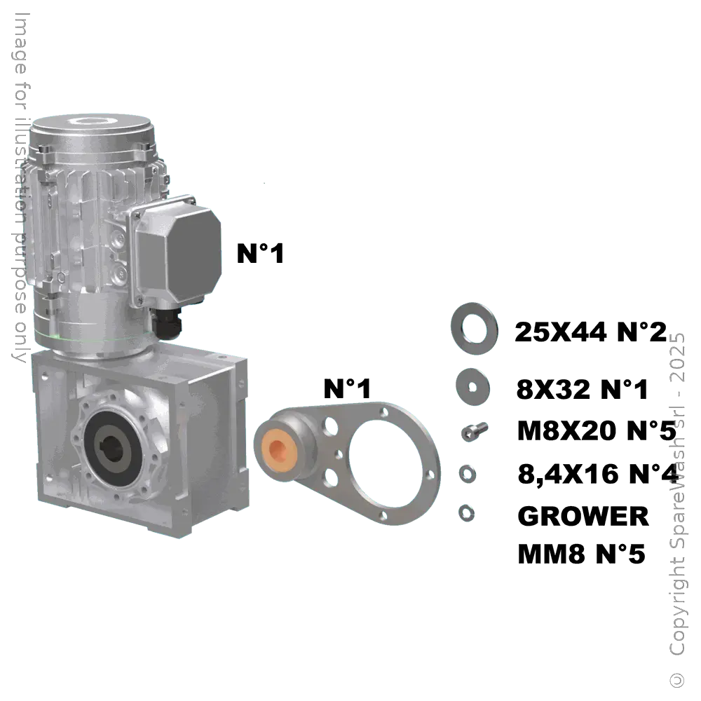 MOTORIDUTTORE TRAINO 0,37KW 35RPM