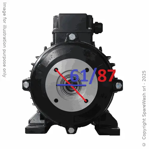 MOTORE ALBERO CAVO 2,2KW 100G B3 4P 230-400V 50HZ IP55 CV 