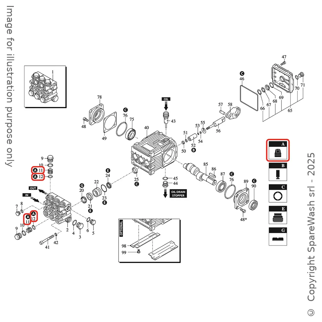 KIT VALVOLE ANNOVI REVERBERI [KIT 2864] II