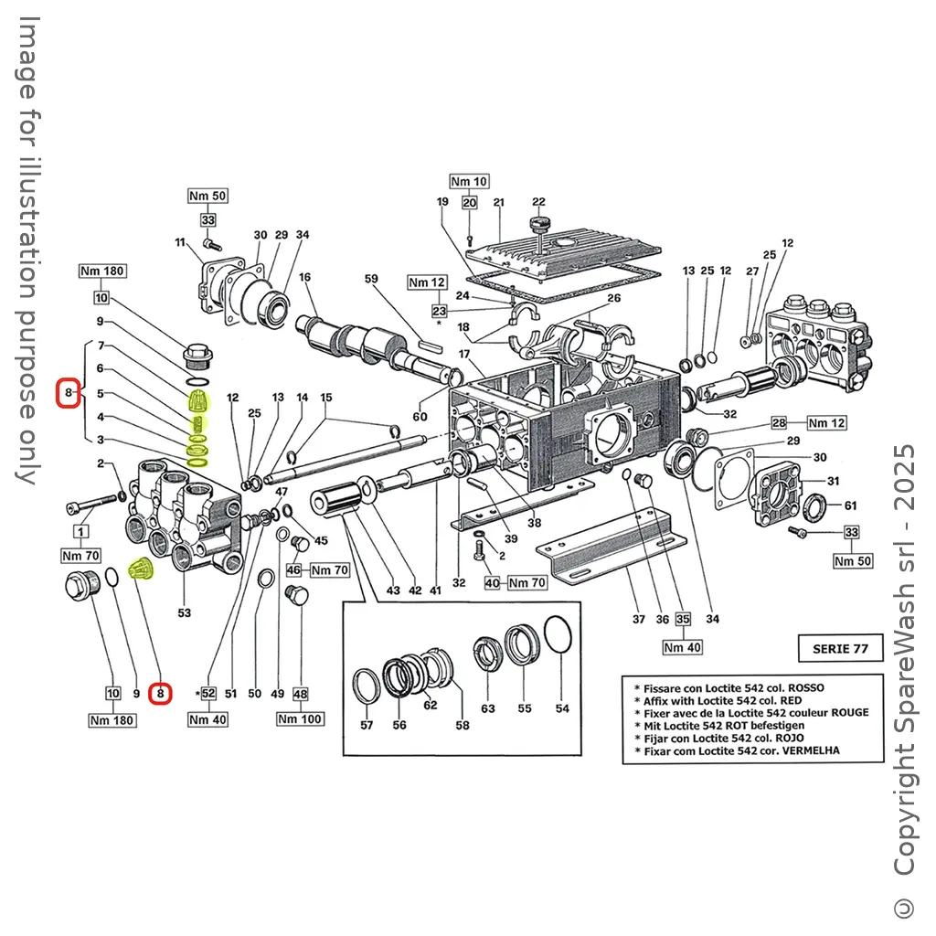 KIT VALVOLE INTERPUMP [KIT 43]  II