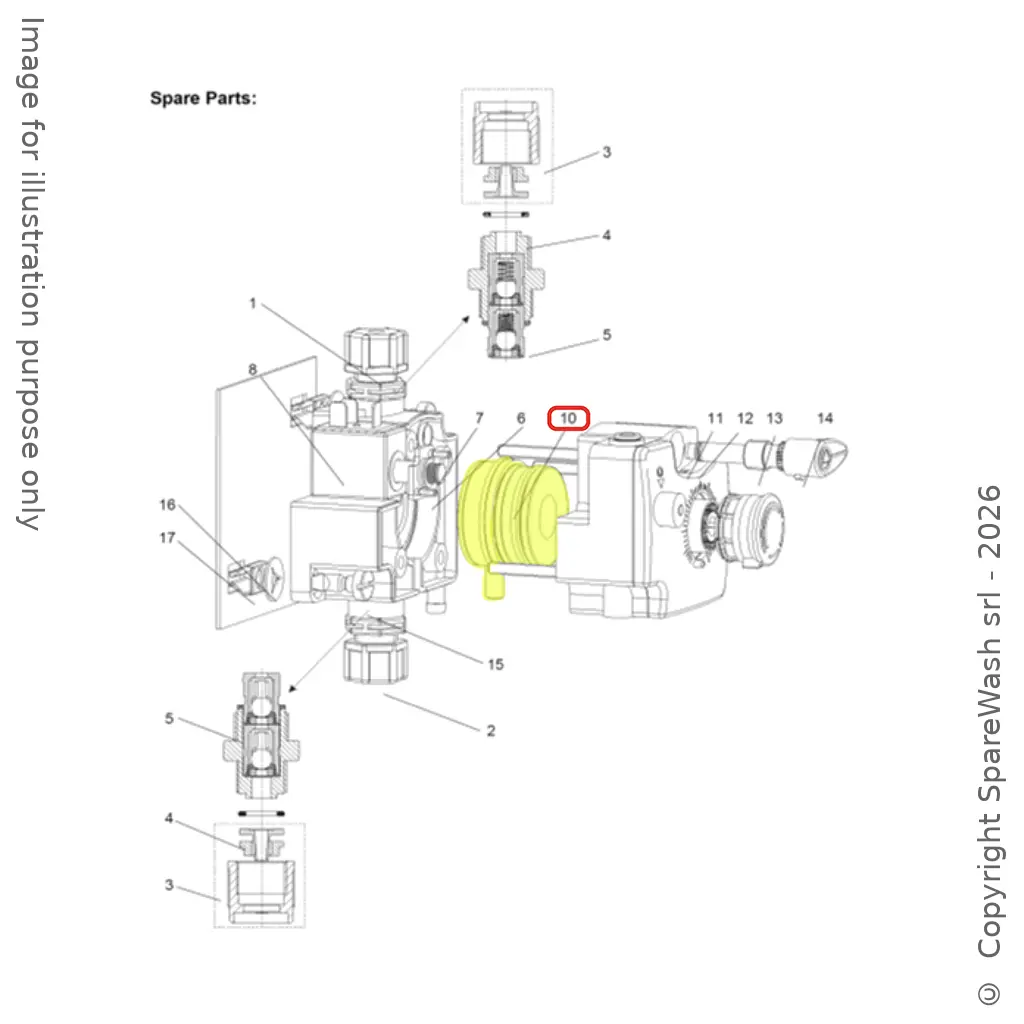 MEMBRANA PER POMPA DOSATRICE PNEUMATICA 12L/H  ii