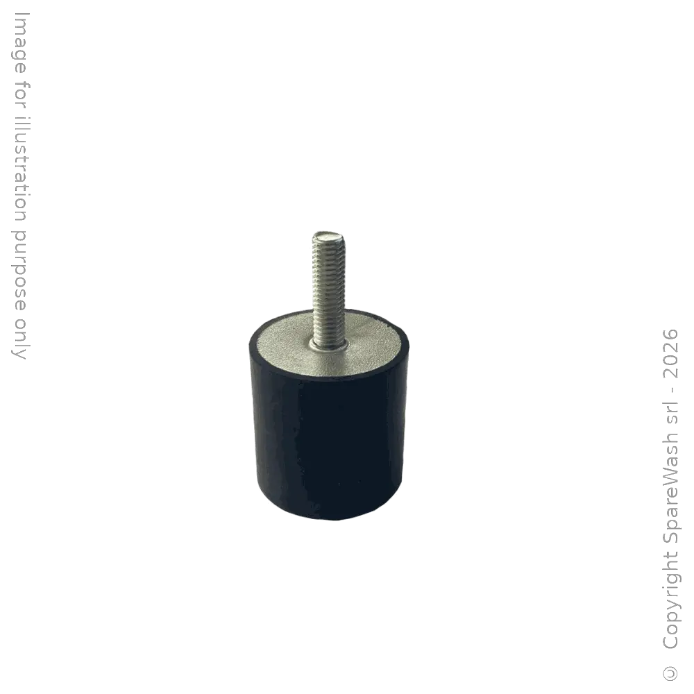 AMORTIGUADOR CILÍNDRICO D40X40 TORNILLO M8X28
