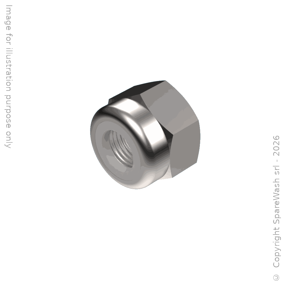 ÉCROU AUTOBLOQUANT HAUT M6 ACIER INOXYDABLE
