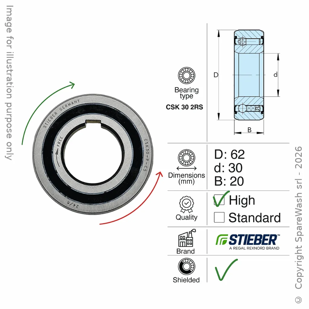 [21000164] FREE WHEEL CSK 30 2RS
