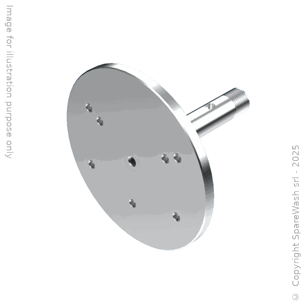 FASTENING FLANGE FOR WHEEL WASH BRUSH
