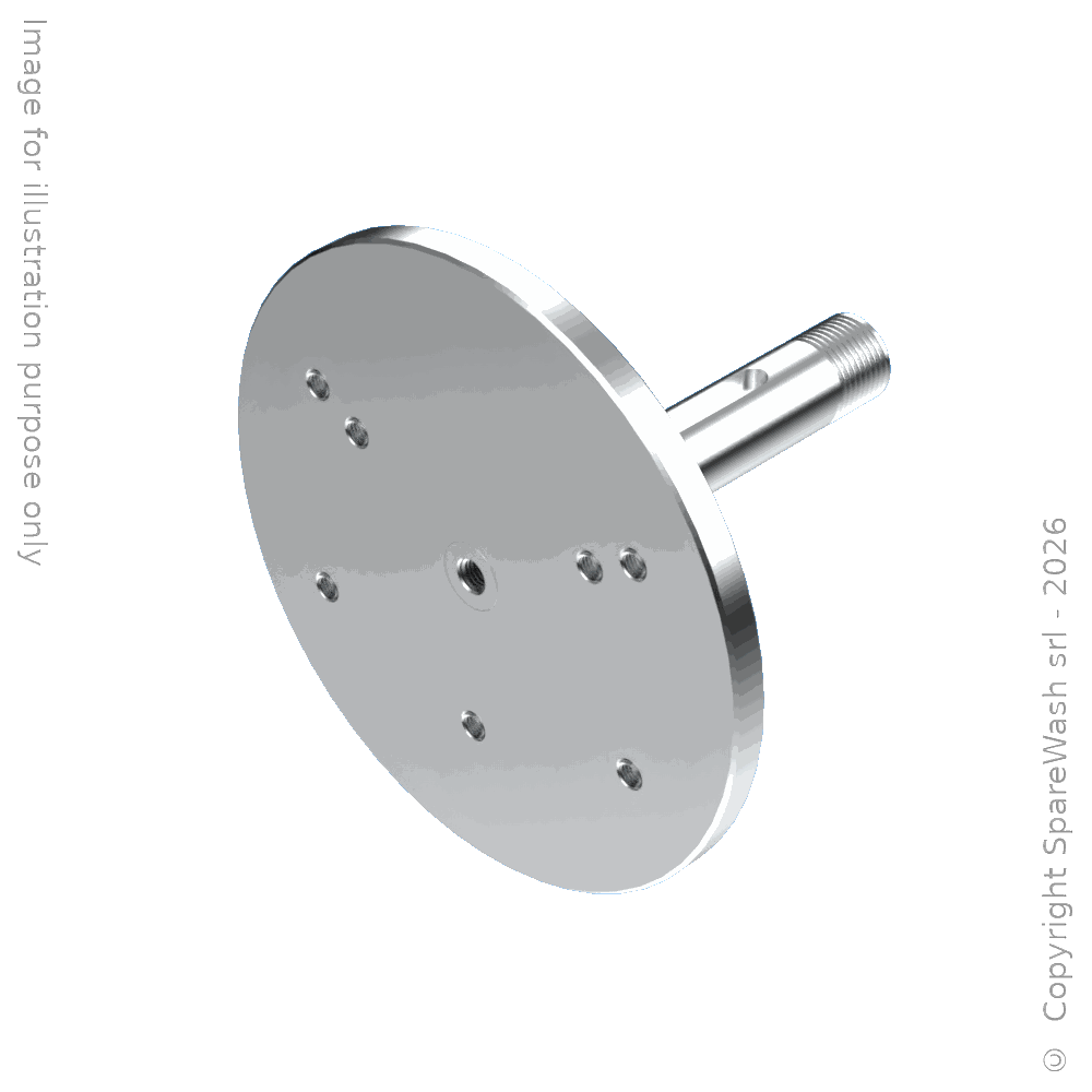 FASTENING FLANGE FOR WHEEL WASH BRUSH