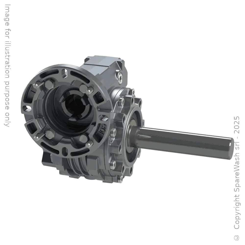 [20100711] WORM GEARBOX VARVEL FRS 50 I:80 P71B14 CUSTOM MADE SHAFT