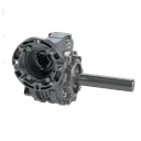 [20100711] WORM GEARBOX VARVEL FRS 50 I:80 P71B14 CUSTOM MADE SHAFT