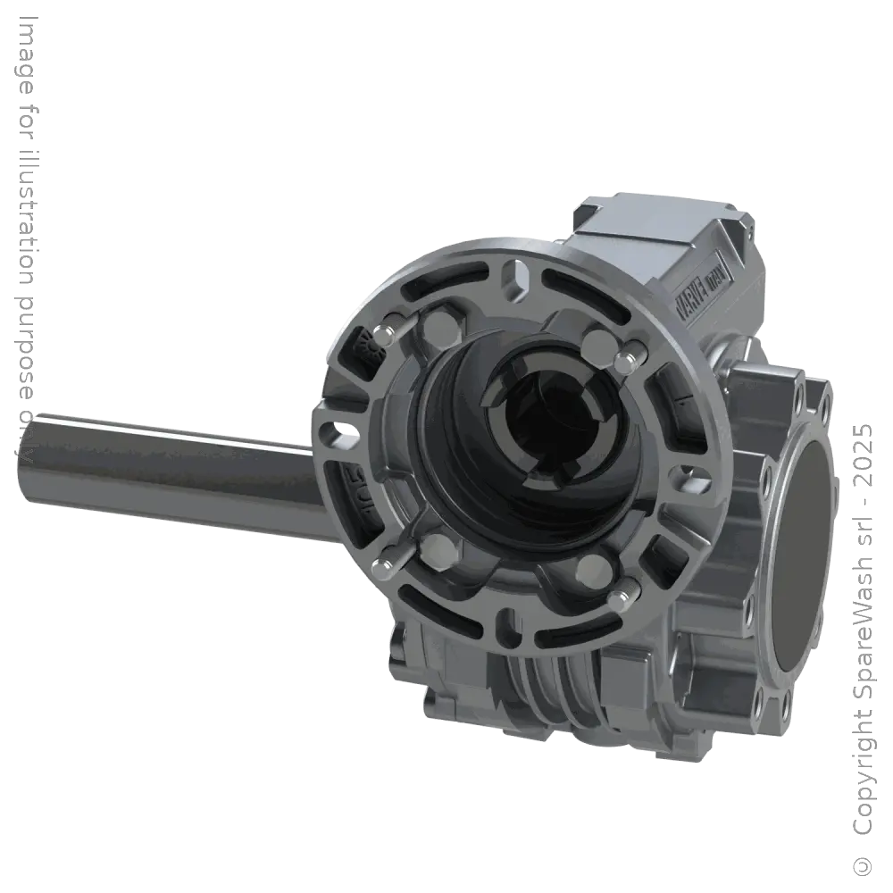 [20100728] WORM GEARBOX VARVEL FRS 50 I:80 P71B14 CUSTOM MADE SHAFT