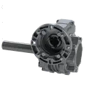 [20100728] WORM GEARBOX VARVEL FRS 50 I:80 P71B14 CUSTOM MADE SHAFT